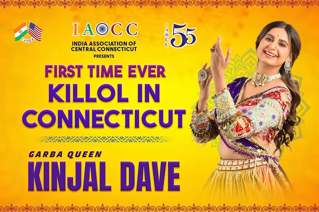 Read more about the article IAOCC presents KILLOL in Connecticut with Garba Queen Kinjal Dave
