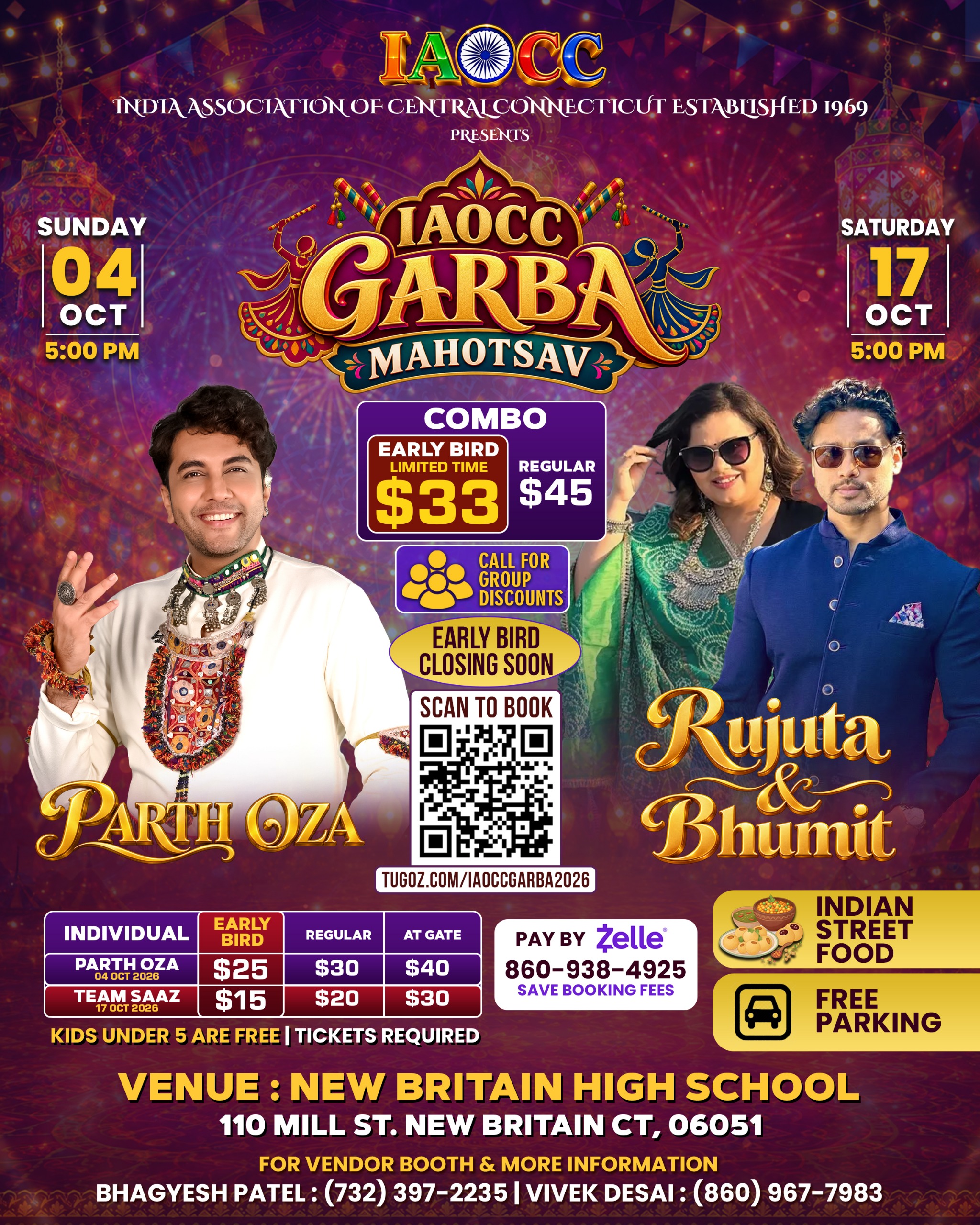 Read more about the article 🪘 IAOCC GARBA MAHOTSAV 2026 🪘 – Tickets now open